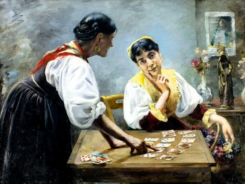 1862-Émile Duray - La veggente
